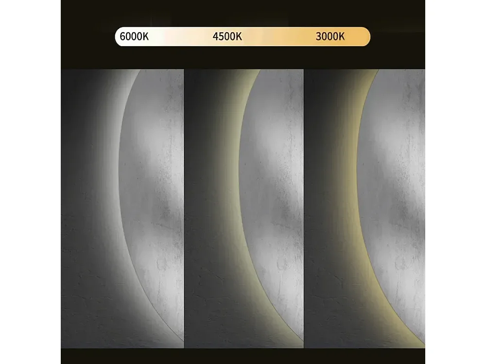 Specchio Da Bagno Rea Led Cloud A Grey 100X60Cm, Irregolare, 2,5X100X60Cm