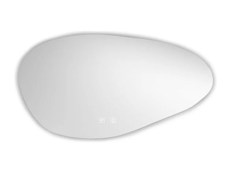 Specchio Da Bagno Rea Led Cloud A Grey 100X60Cm, Irregolare, 2,5X100X60Cm