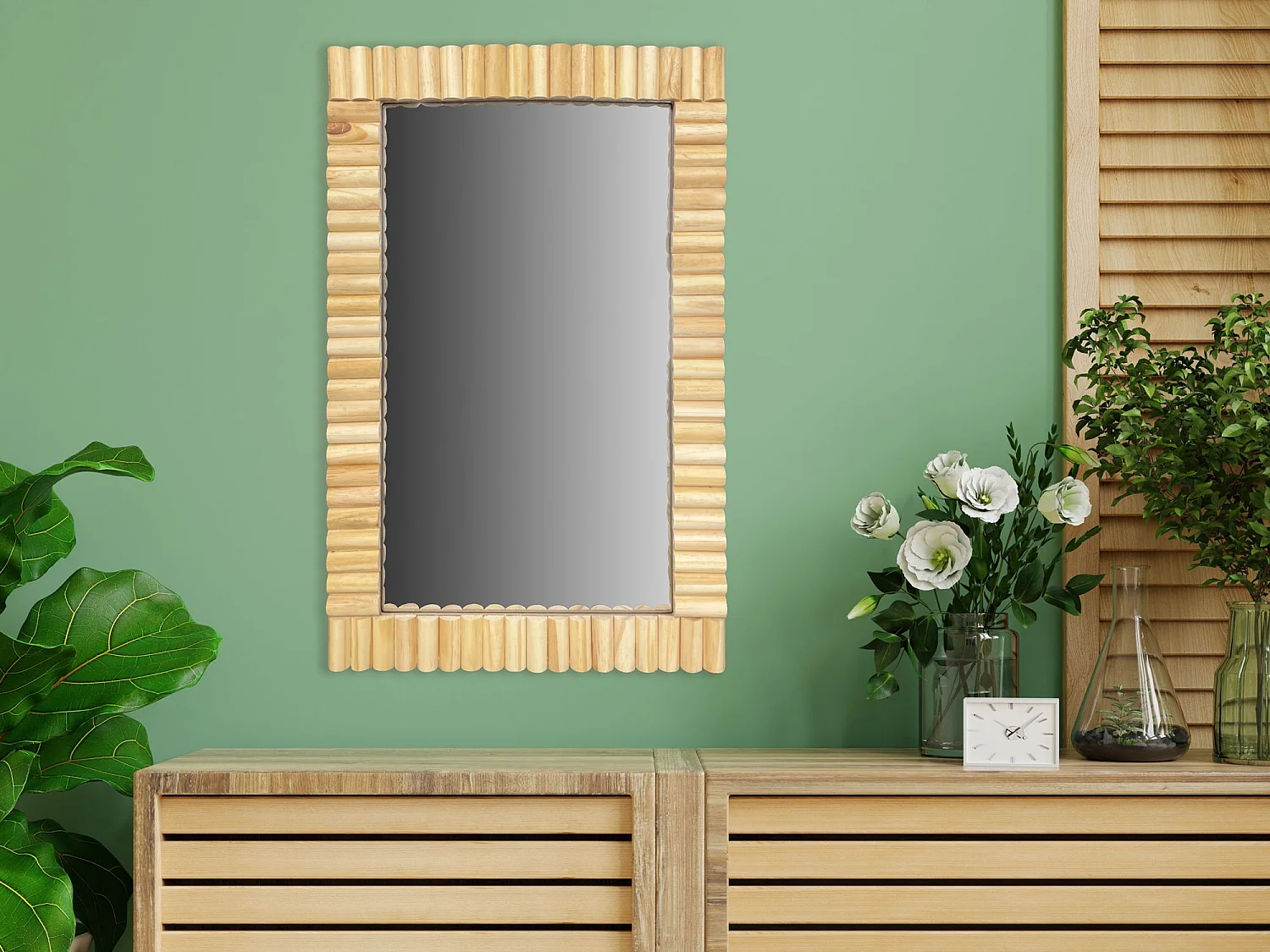 MIROIR REA BOHO 55CM KLNA-MR03 BEIGE