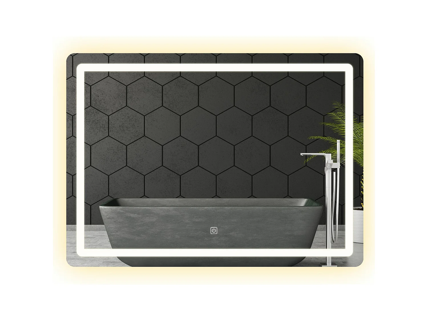 MIROIR LED REA P10407 CHROME