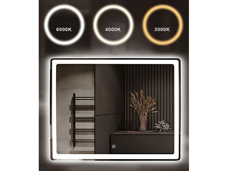 MIROIR LED REA P10407 CHROME