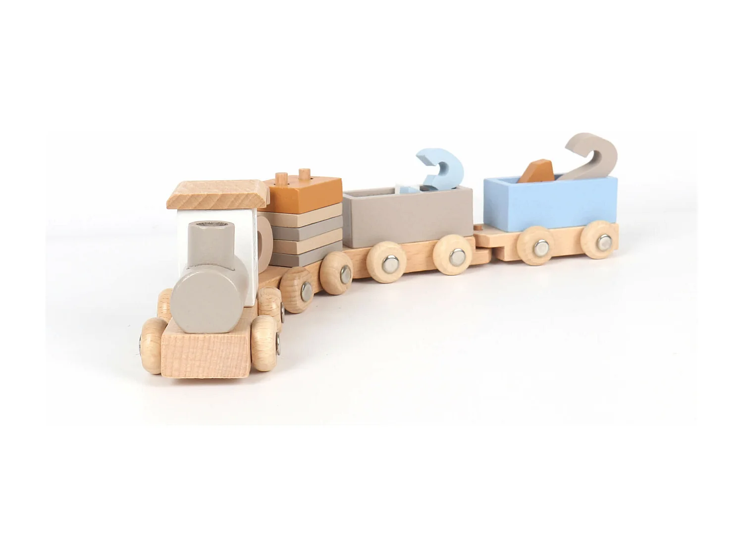 Gioco Trenino Montessoriano per Bambini Rebecca Mobili Tiris Dai 3 anni Legno Multicolore