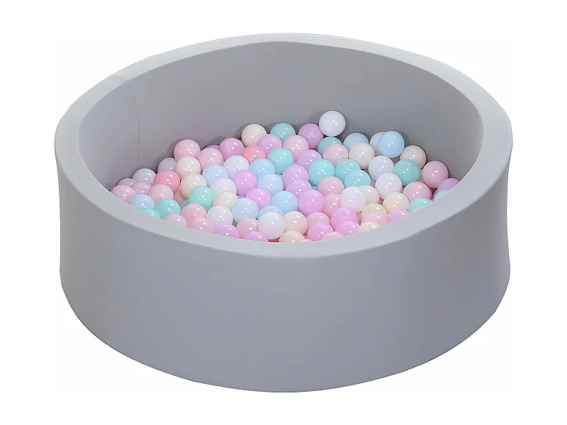 Jogo Piscina com Bolinhas para Crianças Rebecca Mobili Sinsan A partir de 12 meses Esponja Plástico Multicolorido Gris 28x90x90