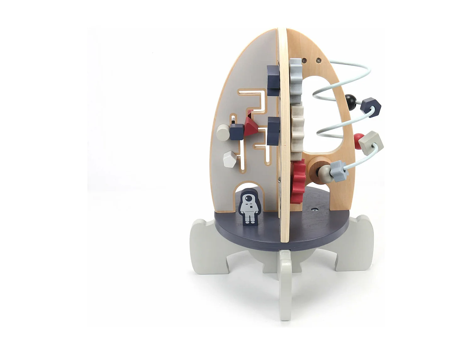 Juego de Cohete Espacial para Niños Rebecca Mobili Pimelea A partir de 3 años Madera Multicolor 30x22x22
