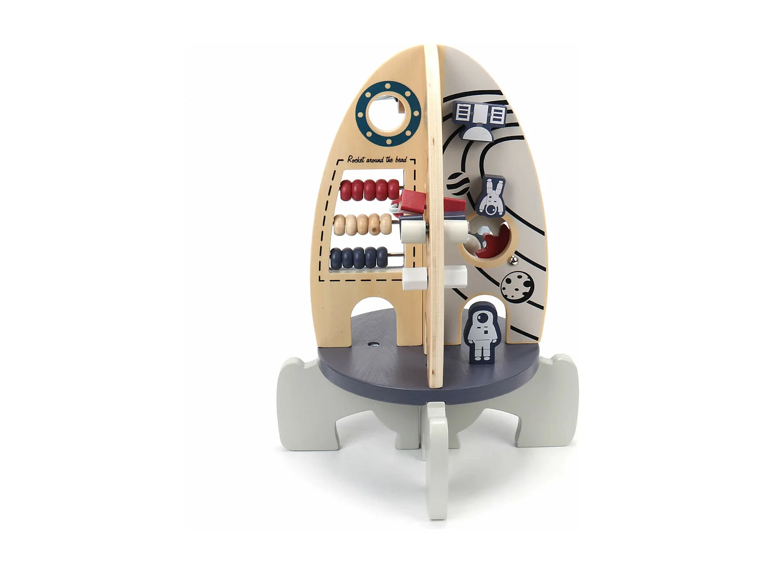 Juego de Cohete Espacial para Niños Rebecca Mobili Pimelea A partir de 3 años Madera Multicolor 30x22x22