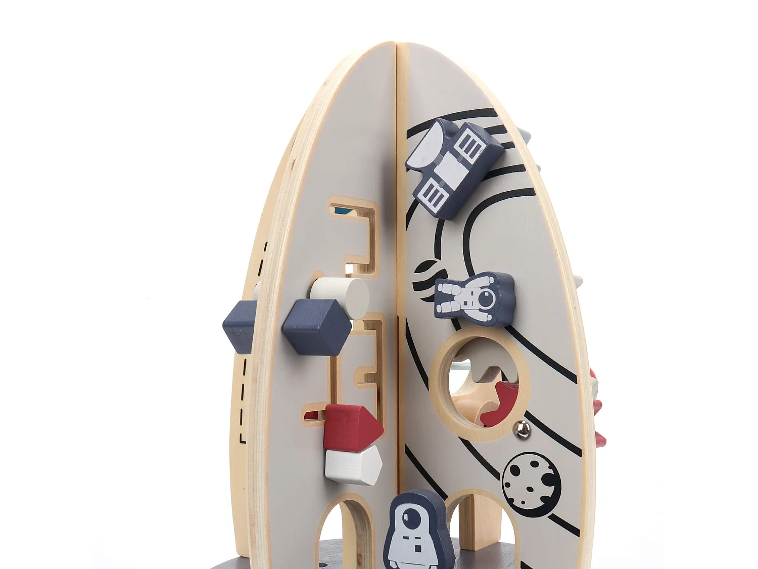 Juego de Cohete Espacial para Niños Rebecca Mobili Pimelea A partir de 3 años Madera Multicolor 30x22x22