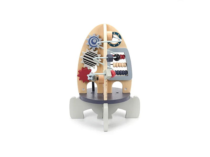 Juego de Cohete Espacial para Niños Rebecca Mobili Pimelea A partir de 3 años Madera Multicolor 30x22x22