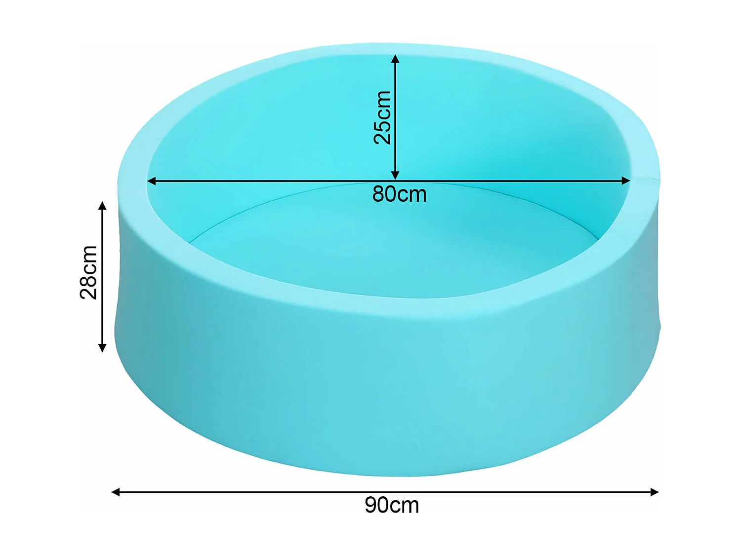 Juego Piscina de Bolas para Niños Rebecca Mobili Nabaq A partir de 12 meses Esponja Plástico Azul 28x90x90
