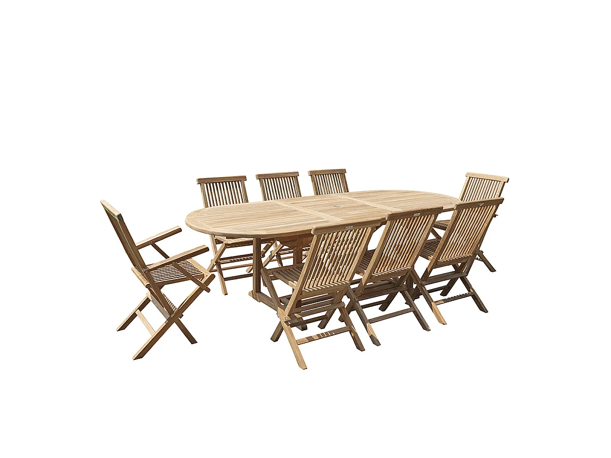 Sedia da giardino pieghevole in teak massello