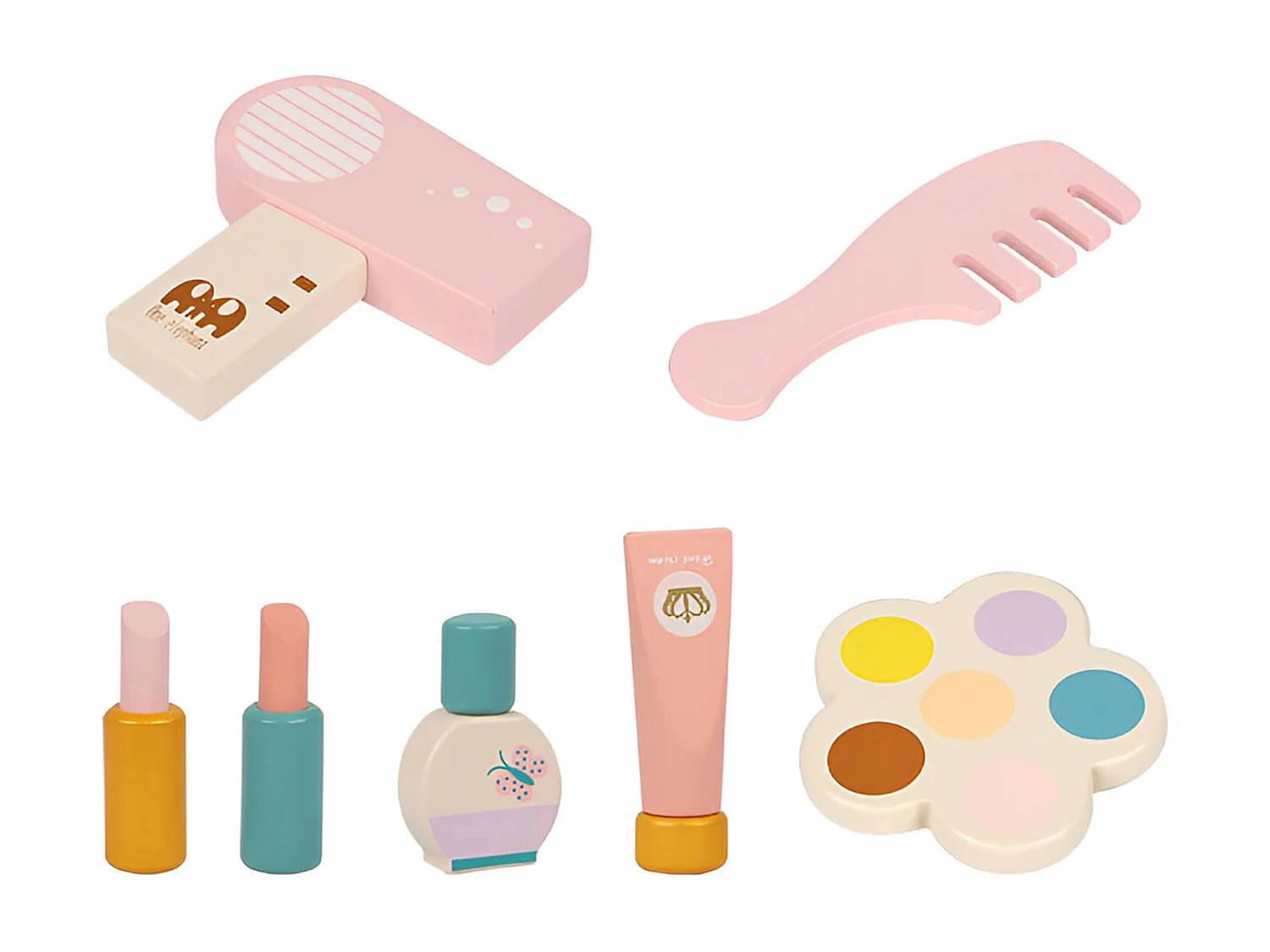 Brinquedo Mesa de Maquiagem para Crianças Rebecca Mobili Kafal A partir de 3 anos Madeira Multicolorido 36x29,5x18