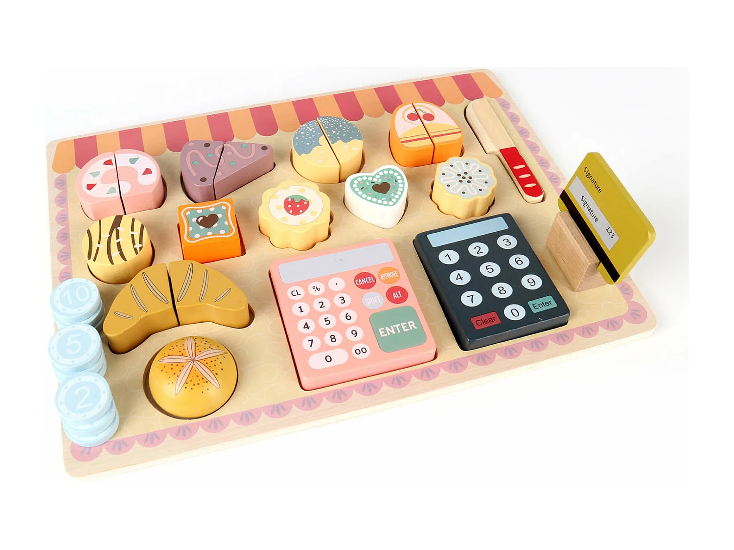 Gioco Set Panetteria per Bambini Rebecca Mobili Myrcia Dai 3 anni Legno Multicolore