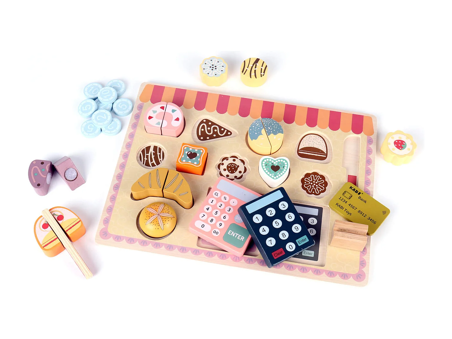 Gioco Set Panetteria per Bambini Rebecca Mobili Myrcia Dai 3 anni Legno Multicolore