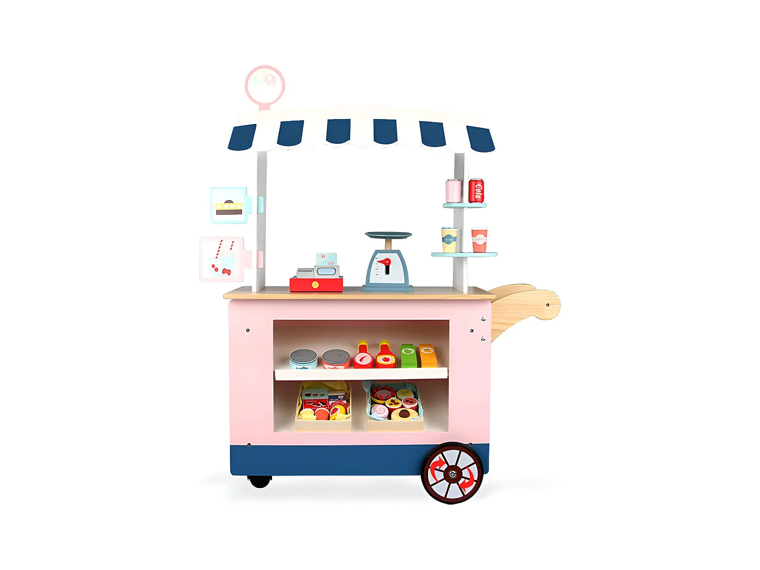 Jeu Stand de Supermarché pour Enfants Goiaba À partir de 3 ans Bois Multicolore 102x74x30