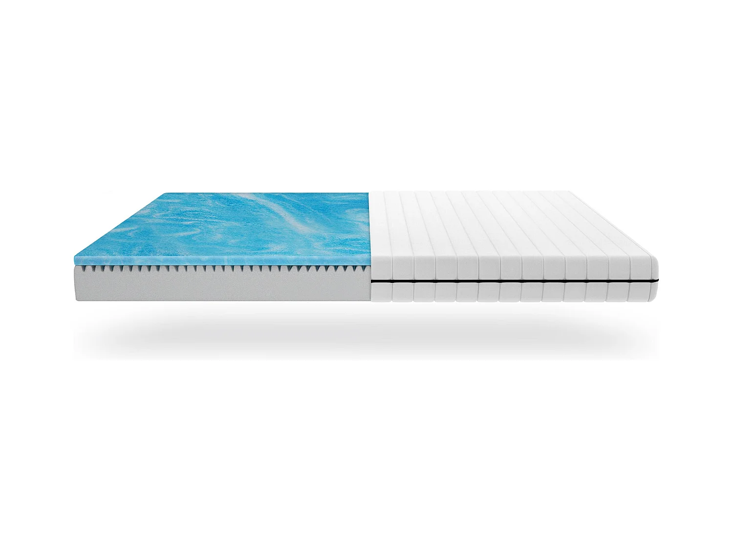 7 zones Gel Matras 140x200 cm met Duo-Kern en Microvezelhoes, 15 cm