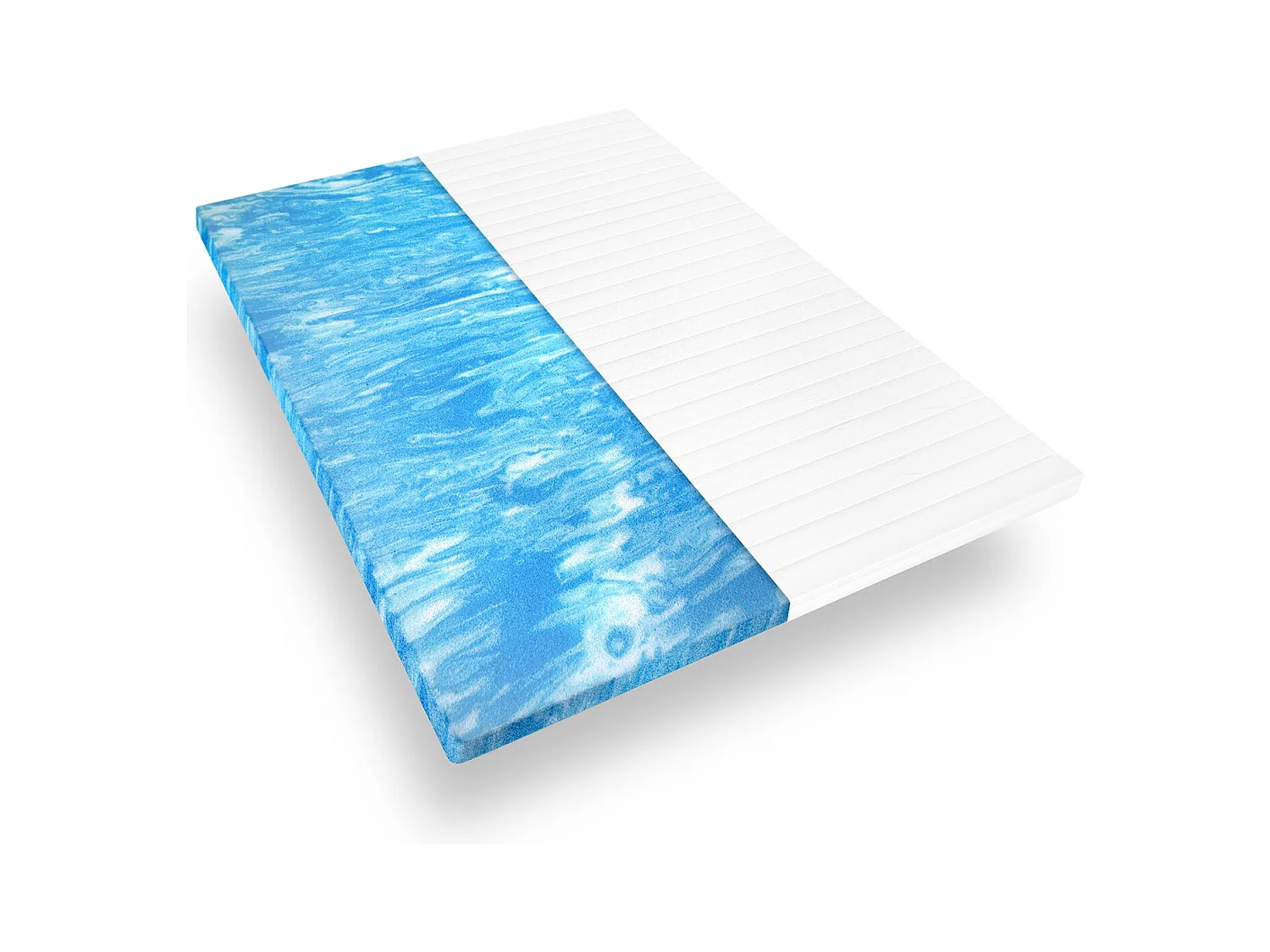 Geltopper 140x200 cm – matrastopper met gelschuim en microvezelhoes, wasbaar