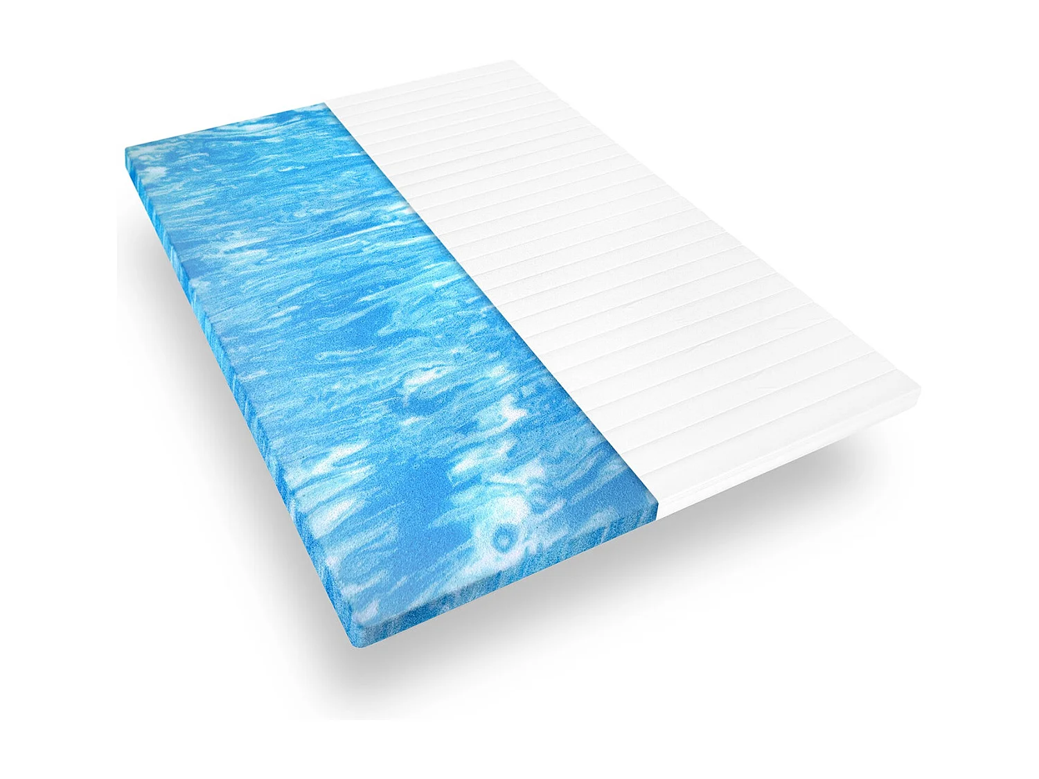 Geltopper 140x200 cm – matrastopper met gelschuim en microvezelhoes, wasbaar