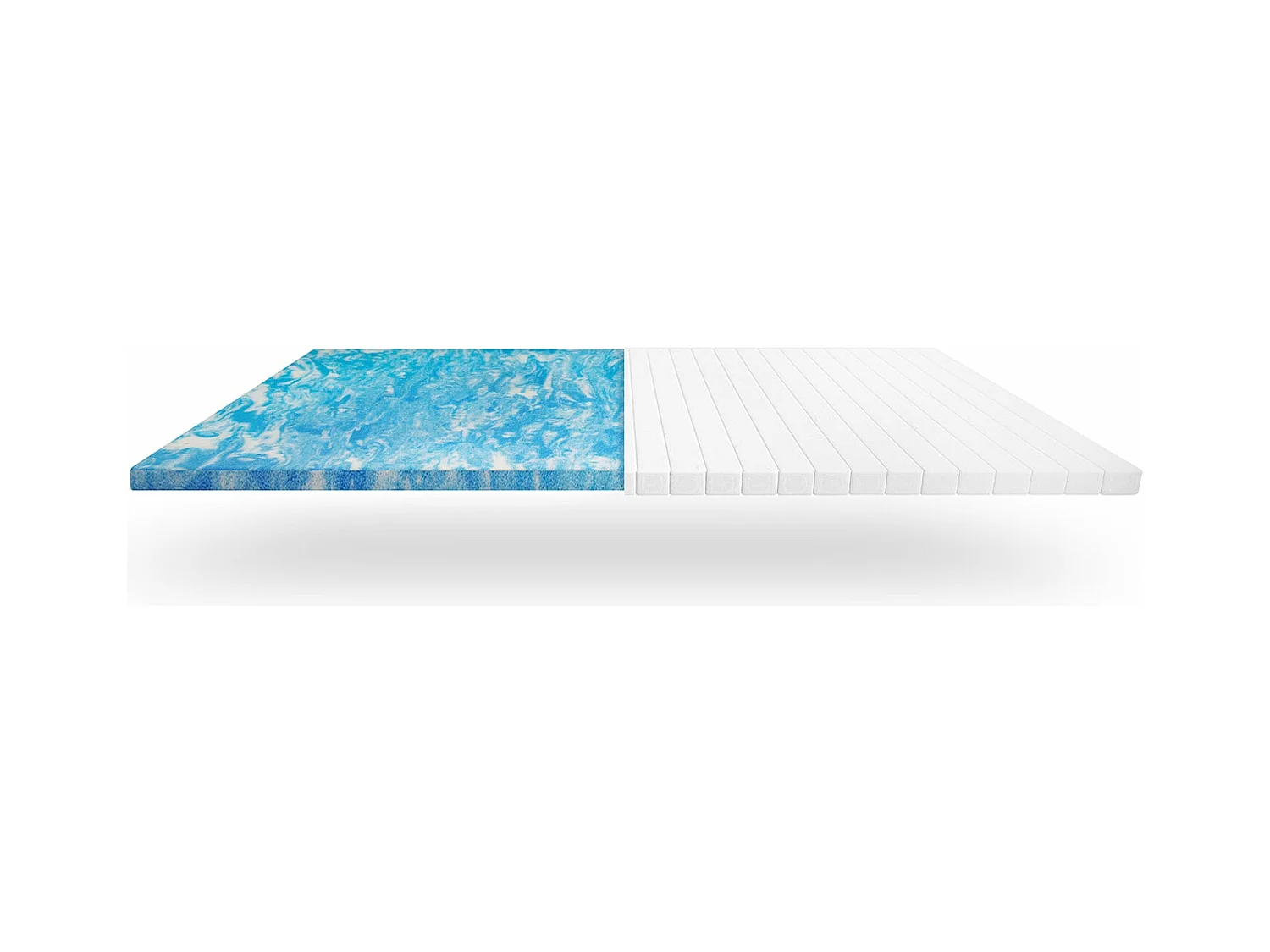 Gelschuim Topper 160x200 cm - Optimale Ondersteuning en Comfort voor Allergieën 5 cm