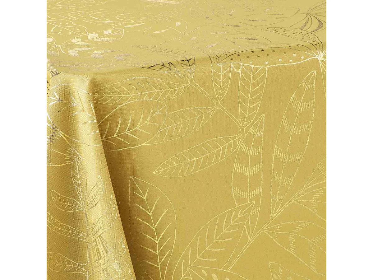 Nappe Imprimée Déco "Belflor" 150x240cm Jaune