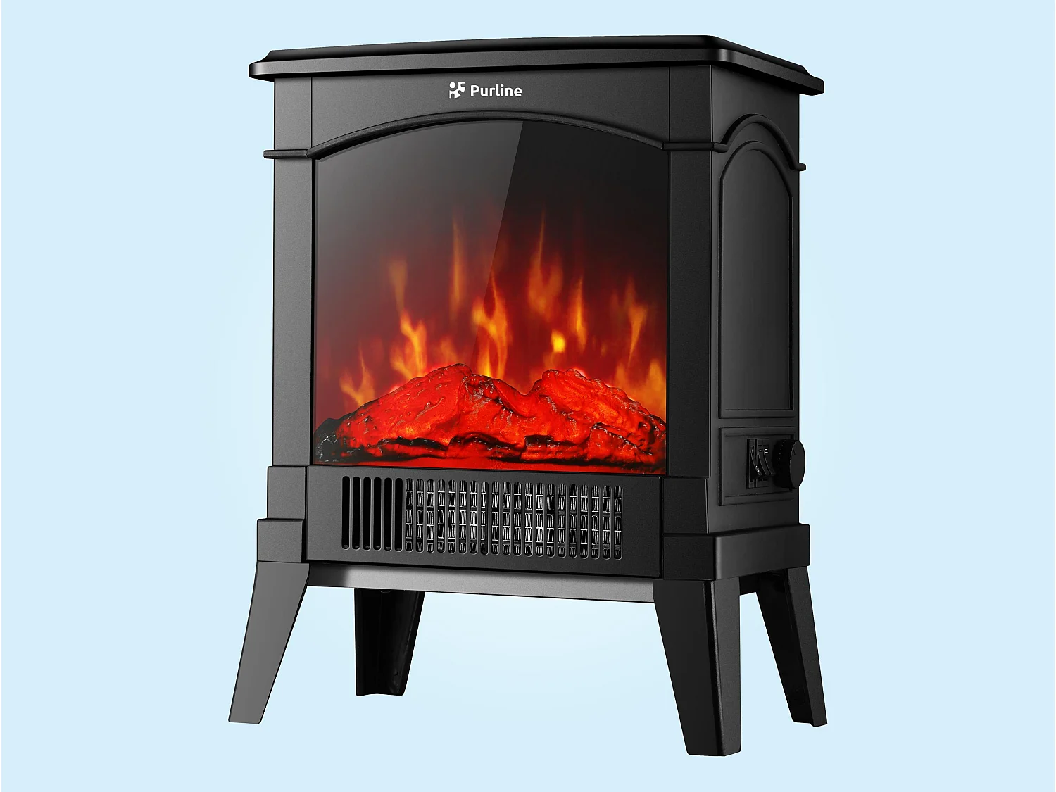 Cheminée électrique compacte sur pied 1500 W