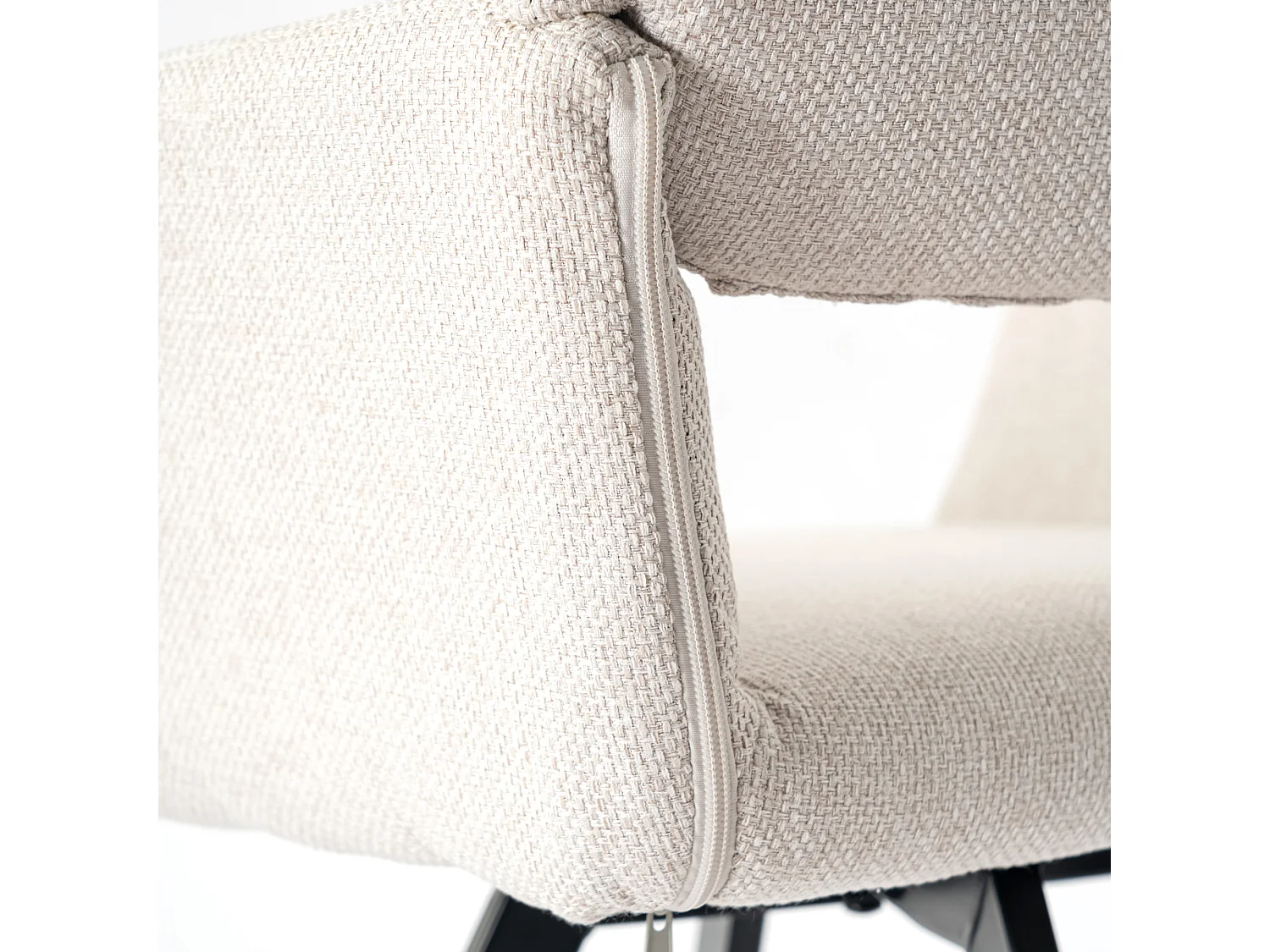 URBAN MEUBLE Ensemble table et 2 chaises de salle à manger style moderne FONTANA KD 80CM OAK+MAYFAIR BEIGE