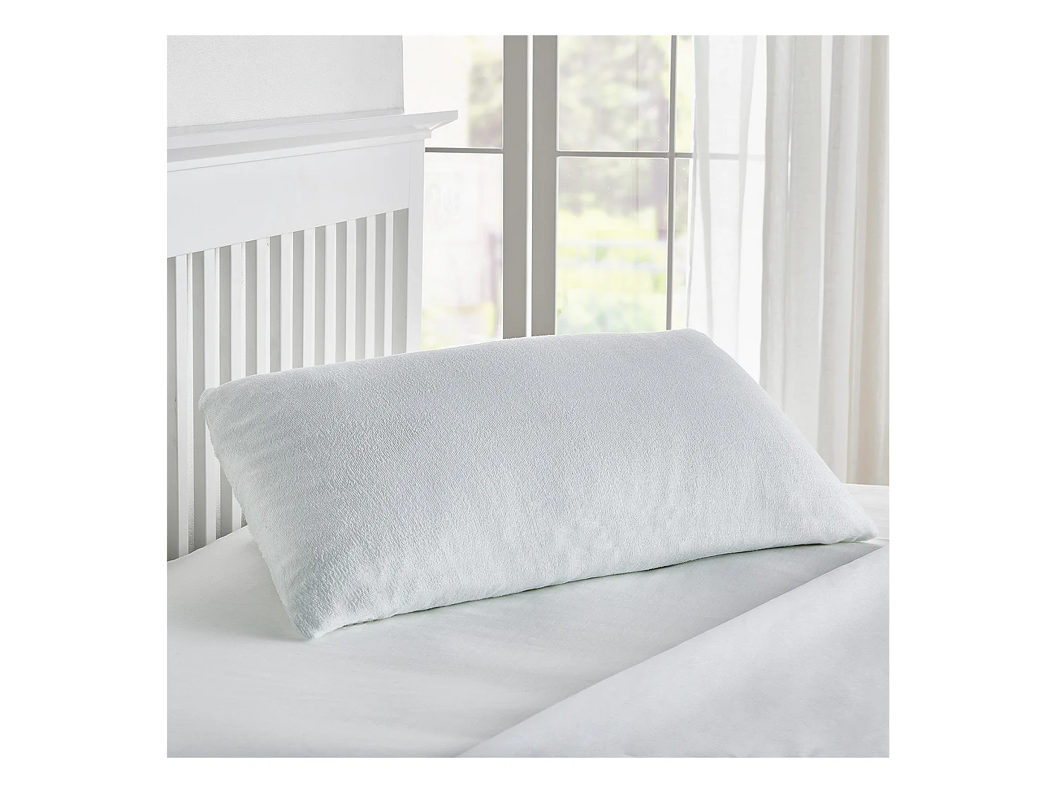 Antiallergische waterdichte kussenhoes van badstof