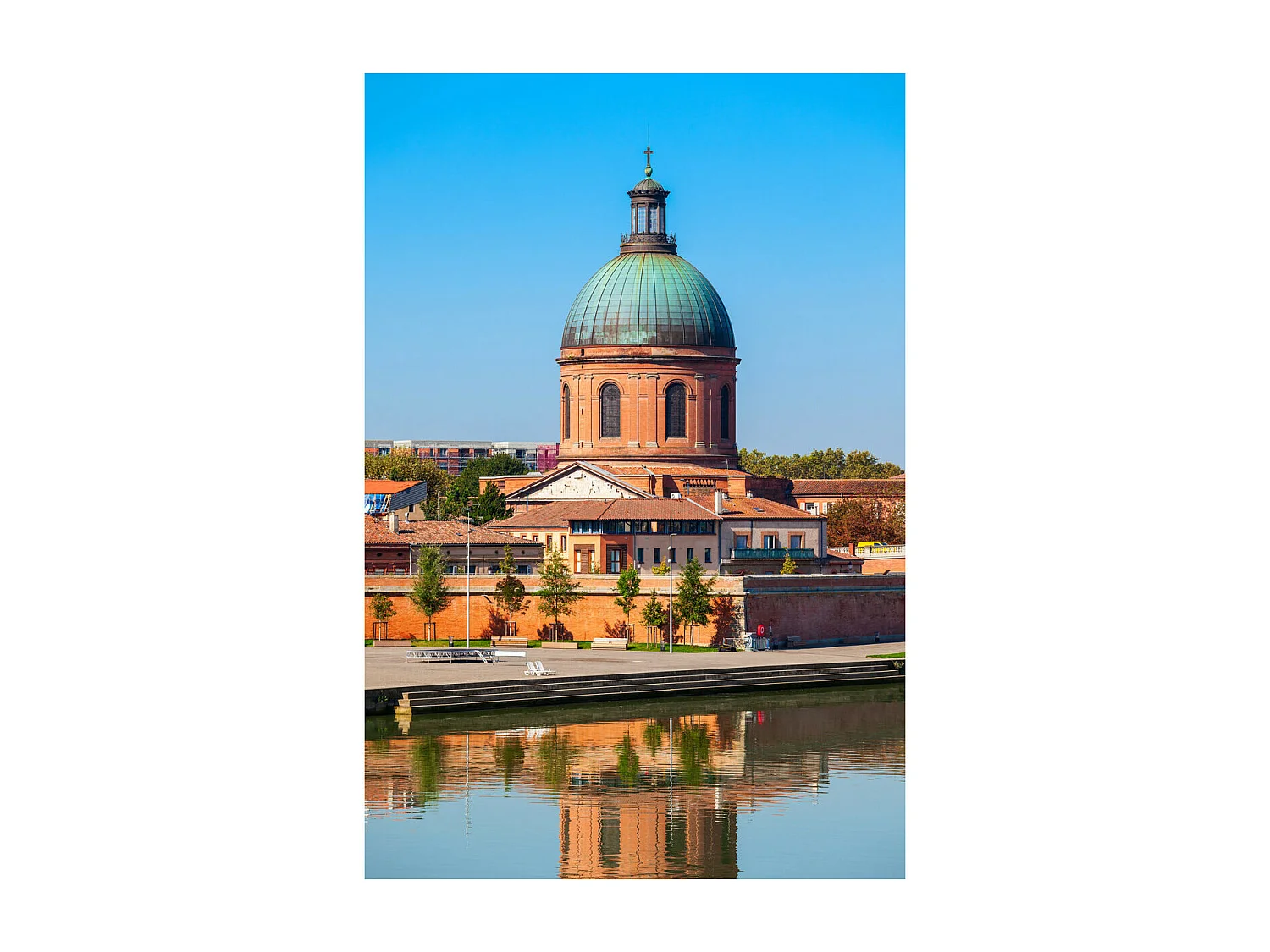 Tableau sur toile chapelle Saint-Joseph à Toulouse 65x97 cm