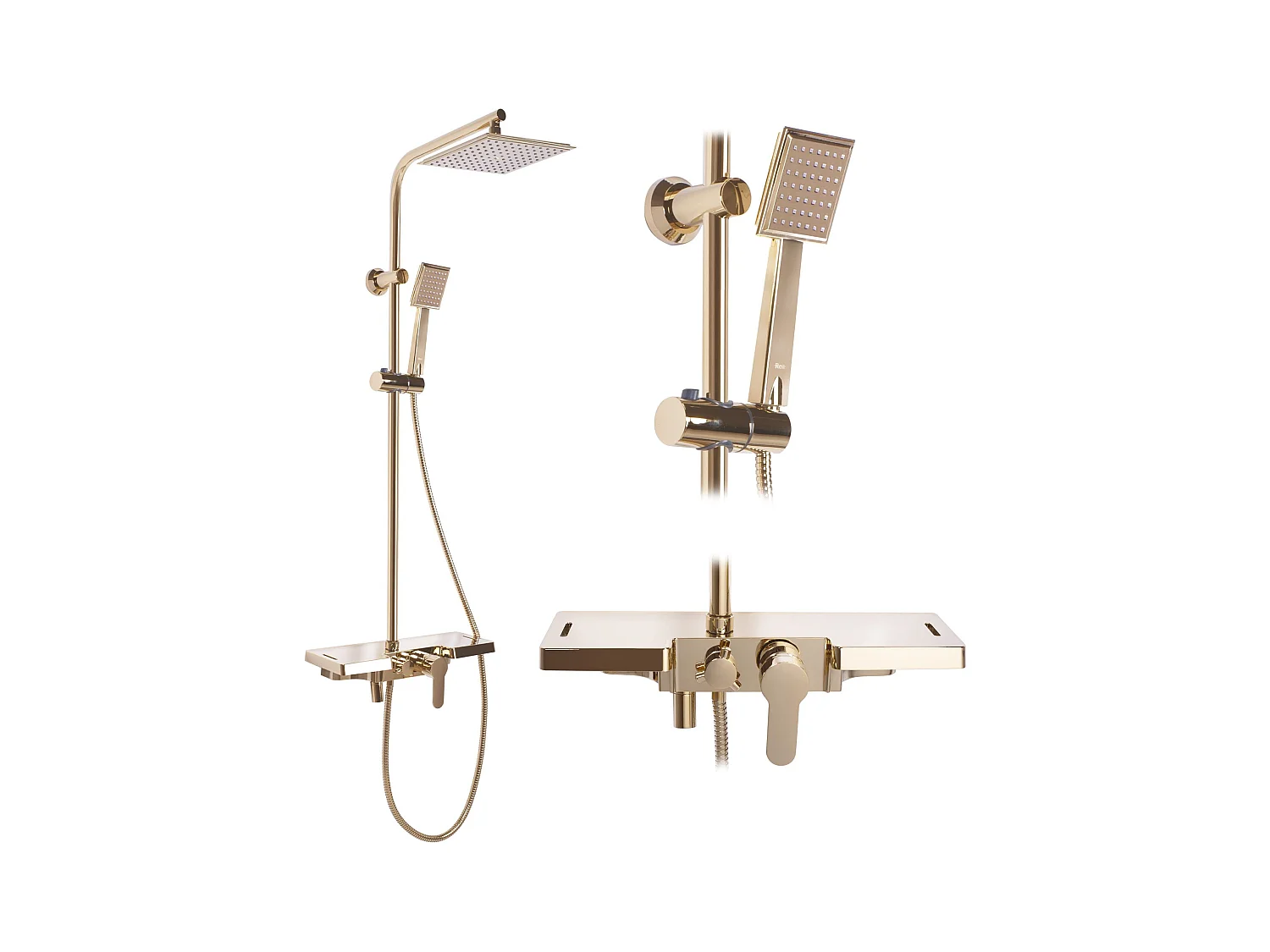 Duschgarnitur Rea Bravo Gold
