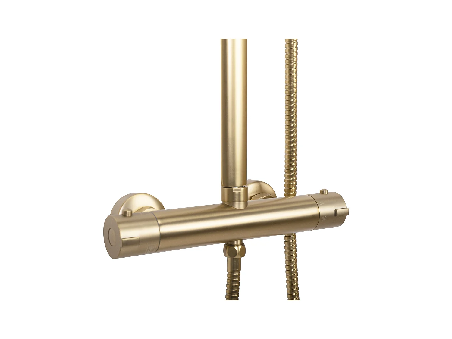 Kit De Douche Avec Thermostat Rea Tom Termostat Brush Gold