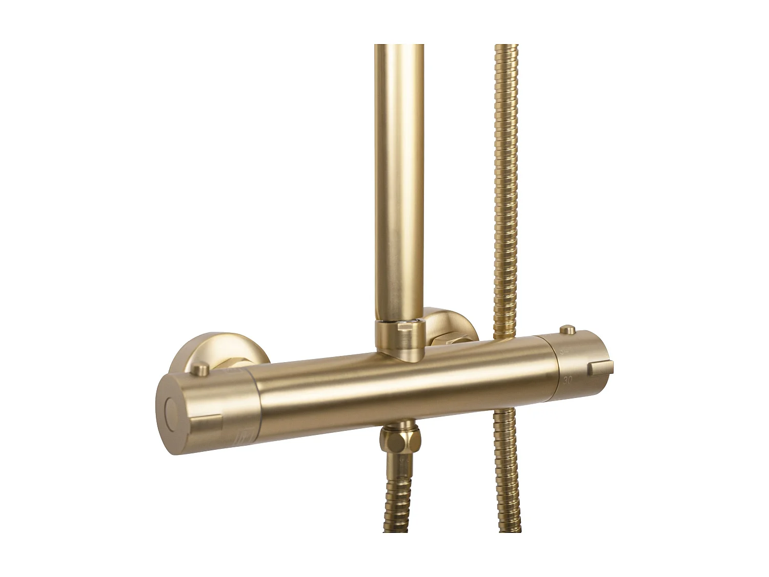 Kit De Douche Avec Thermostat Rea Tom Termostat Brush Gold