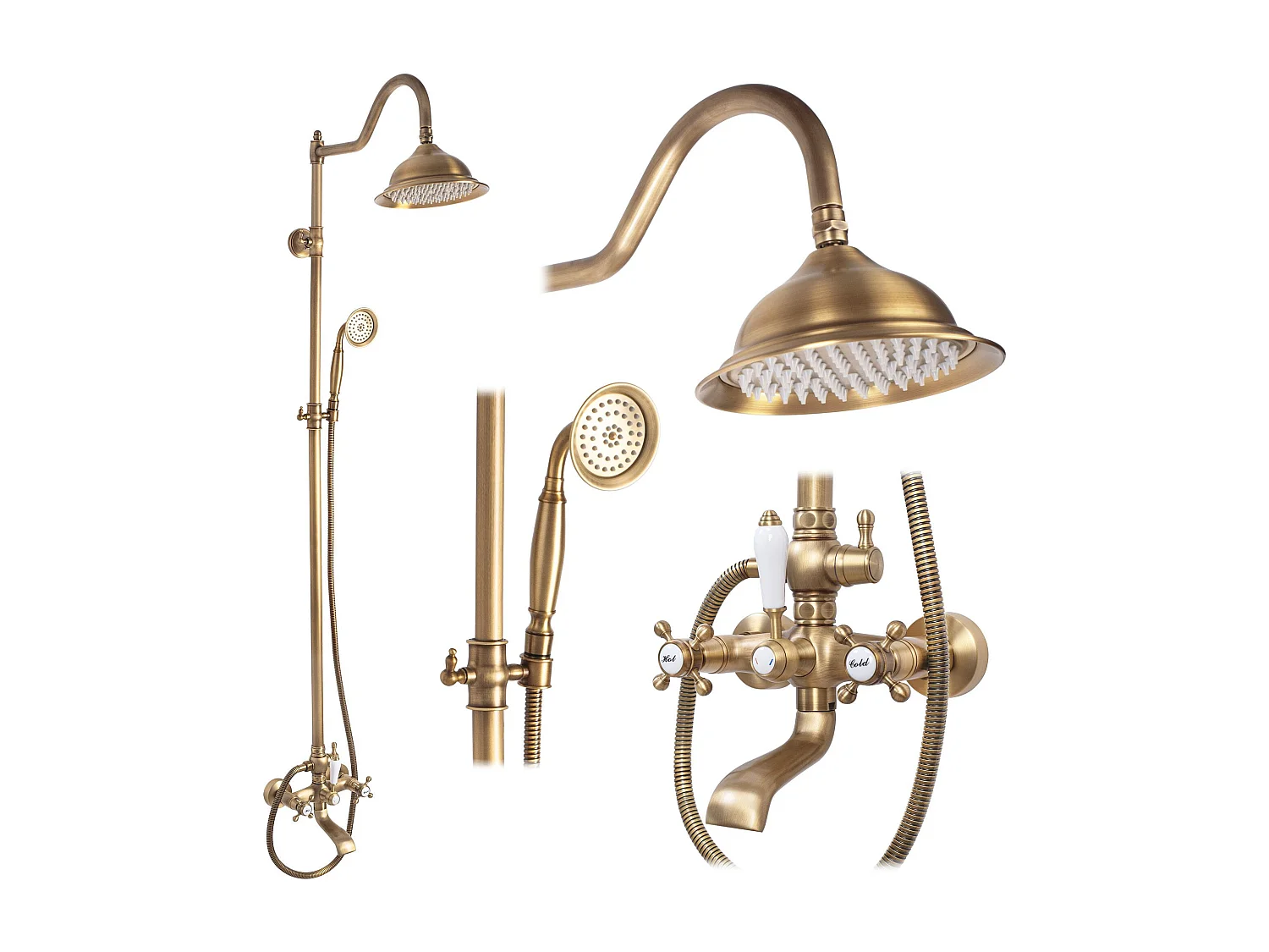 Doucheset Rea Bergamo Old Brown