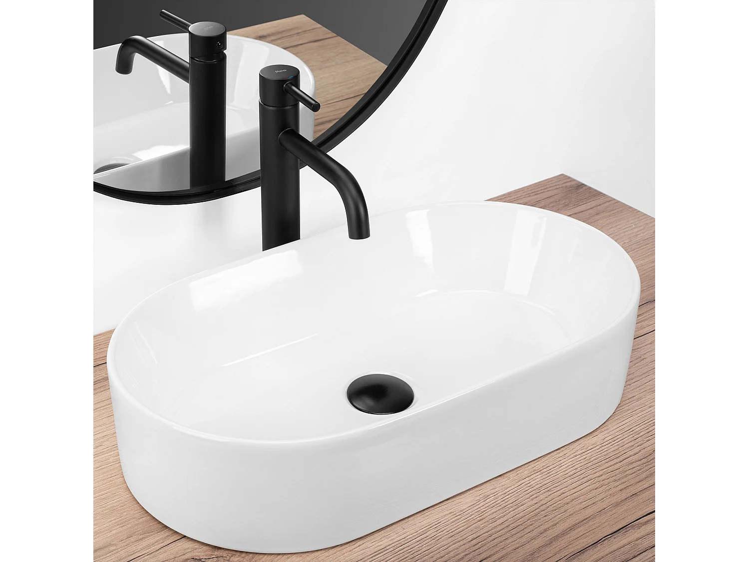 Vasque À Poser Rea Layla 50 White