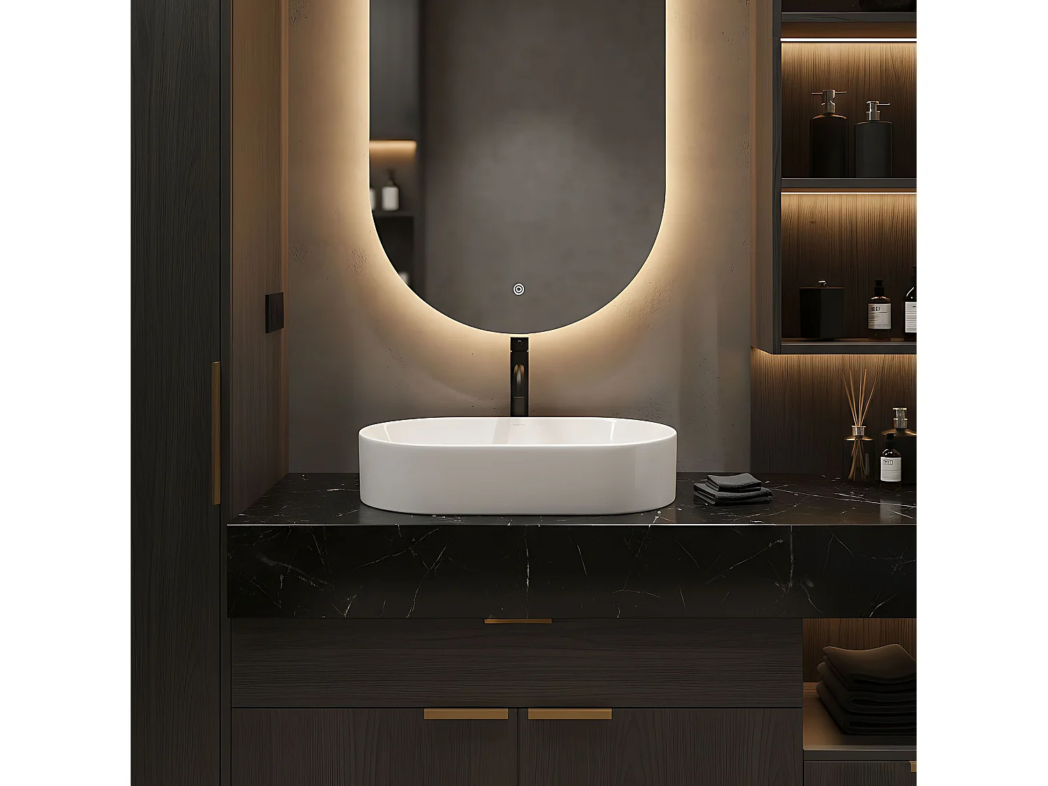 Vasque À Poser Rea Layla 50 White