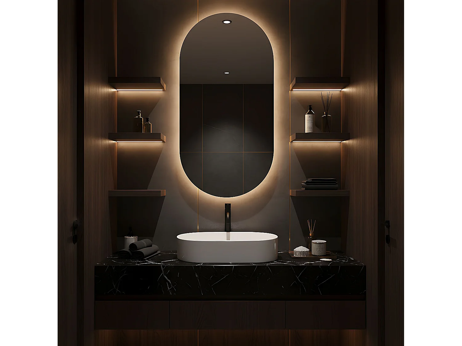 Vasque À Poser Rea Layla 50 White