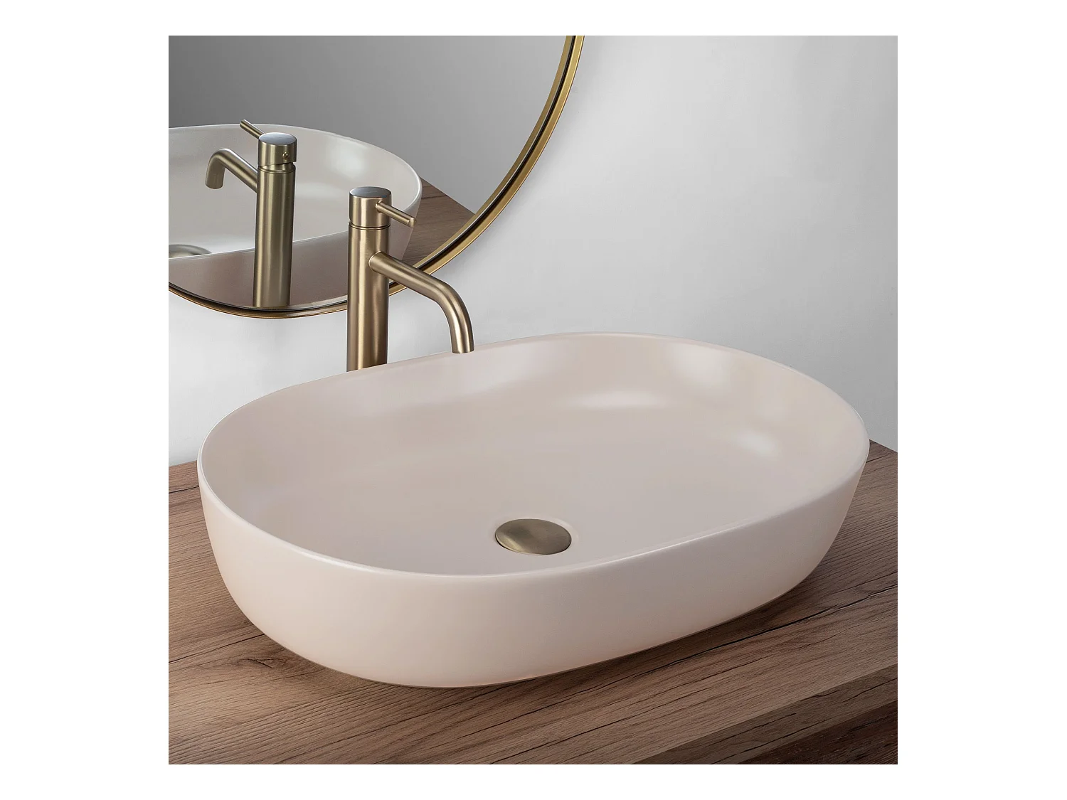 Vasque À Poser Rea Cleo 61 Beige