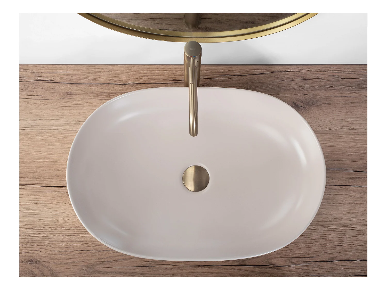 Vasque À Poser Rea Cleo 61 Beige