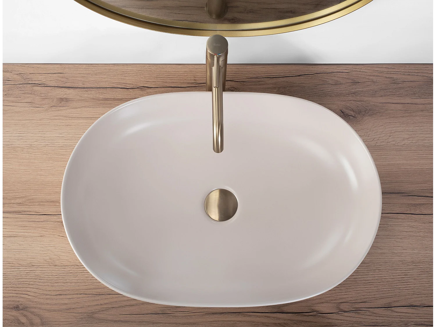 Vasque À Poser Rea Cleo 61 Beige