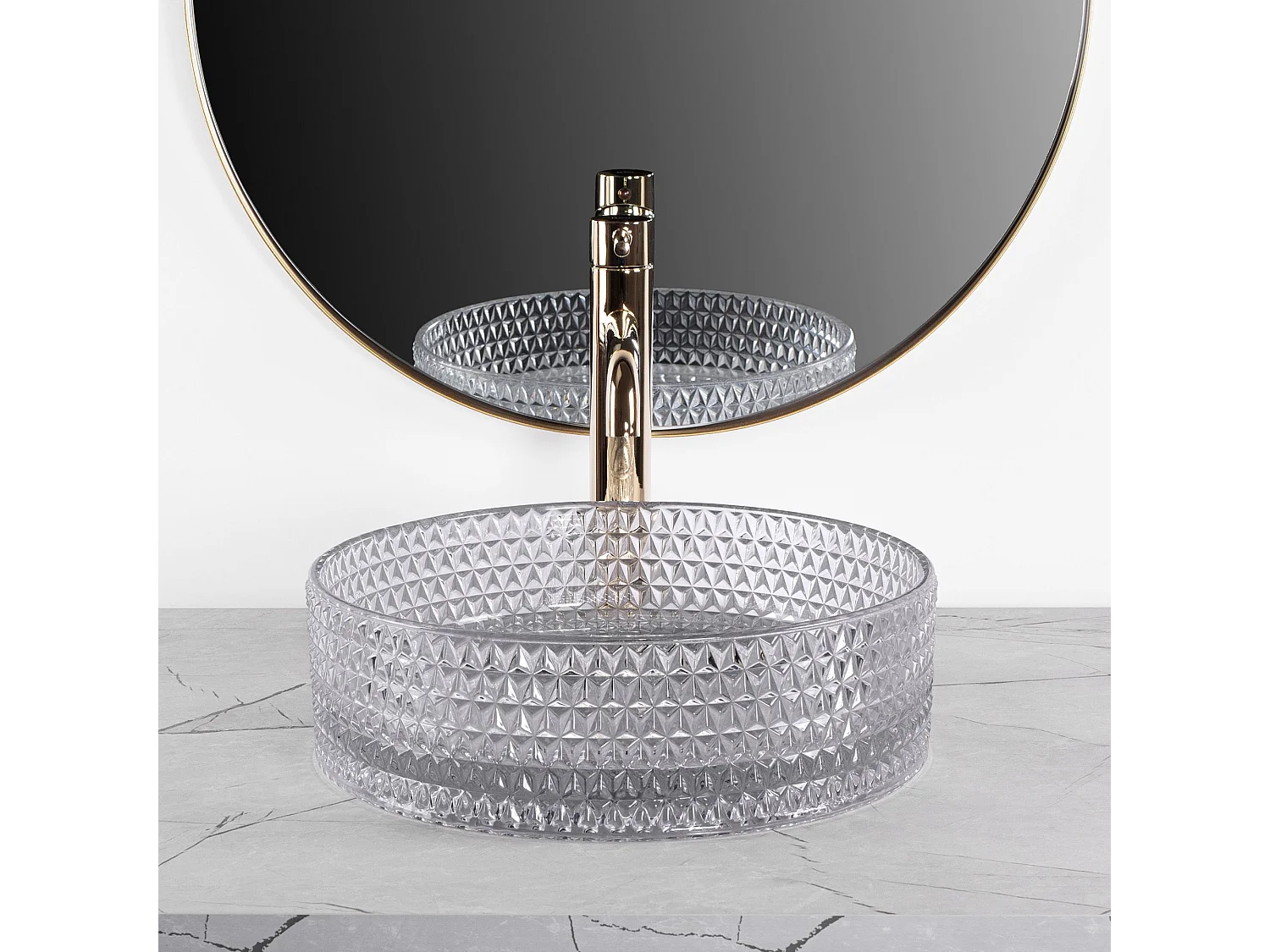 Aufsatzwaschbecken Rea Cristal 35 Grey