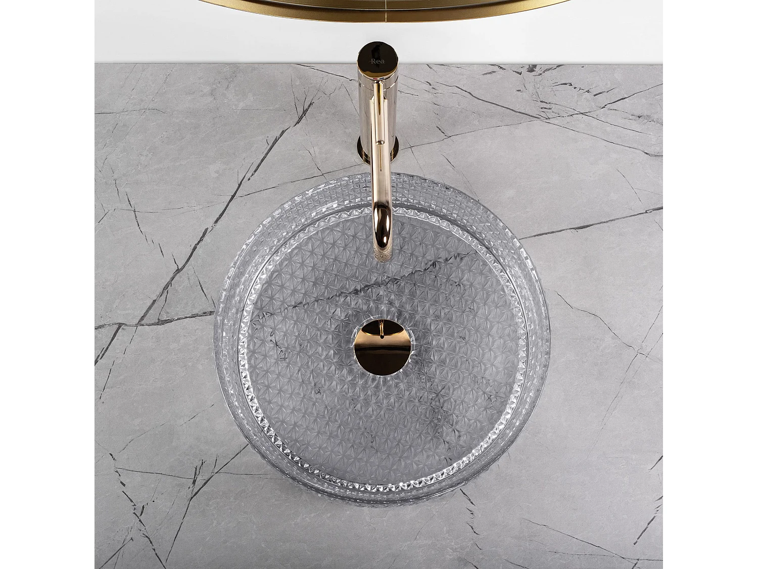 Aufsatzwaschbecken Rea Cristal 35 Grey