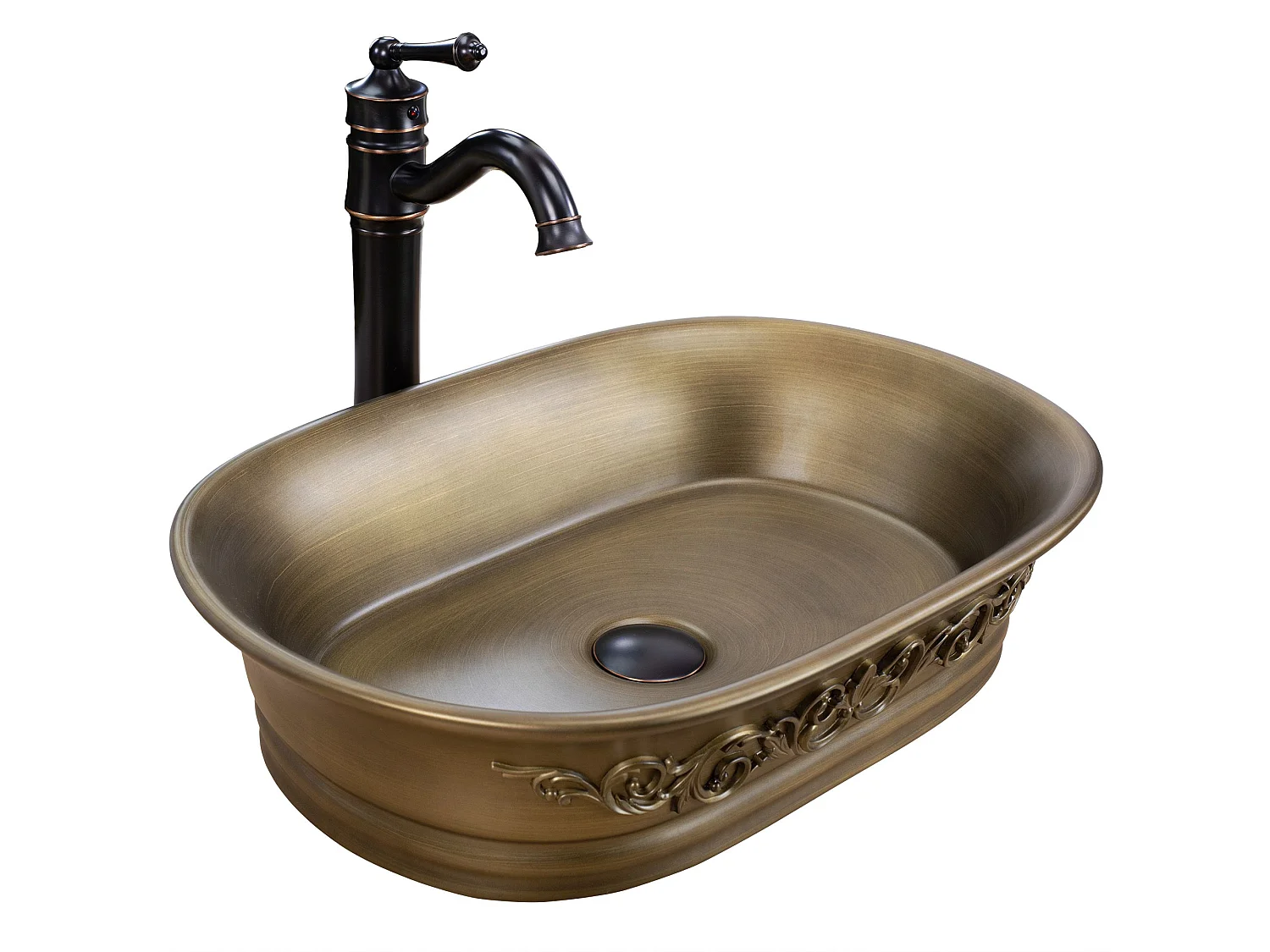 Opzetwastafel Rea Wilma Rustic Copper