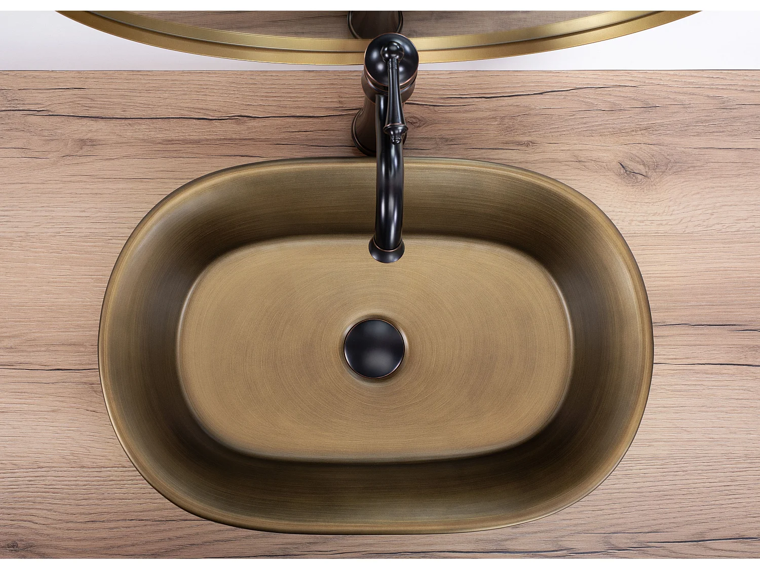 Opzetwastafel Rea Wilma Rustic Copper