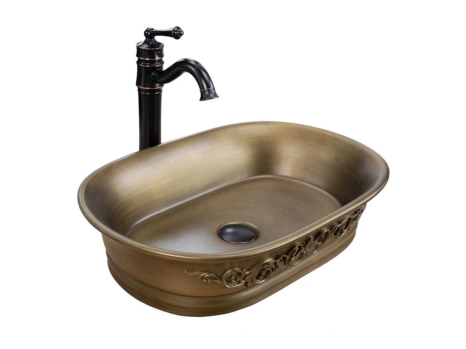 Vasque À Poser Rea Wilma Rustic Copper