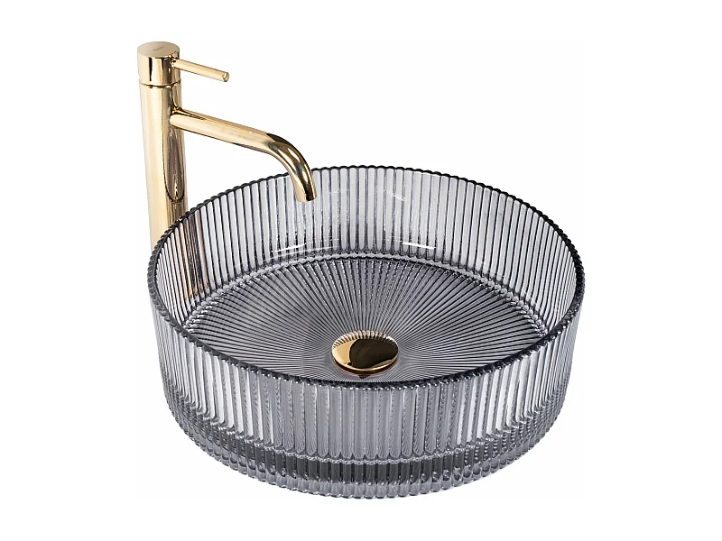 Lavabo Da Appoggio Rea Ingrid Grey