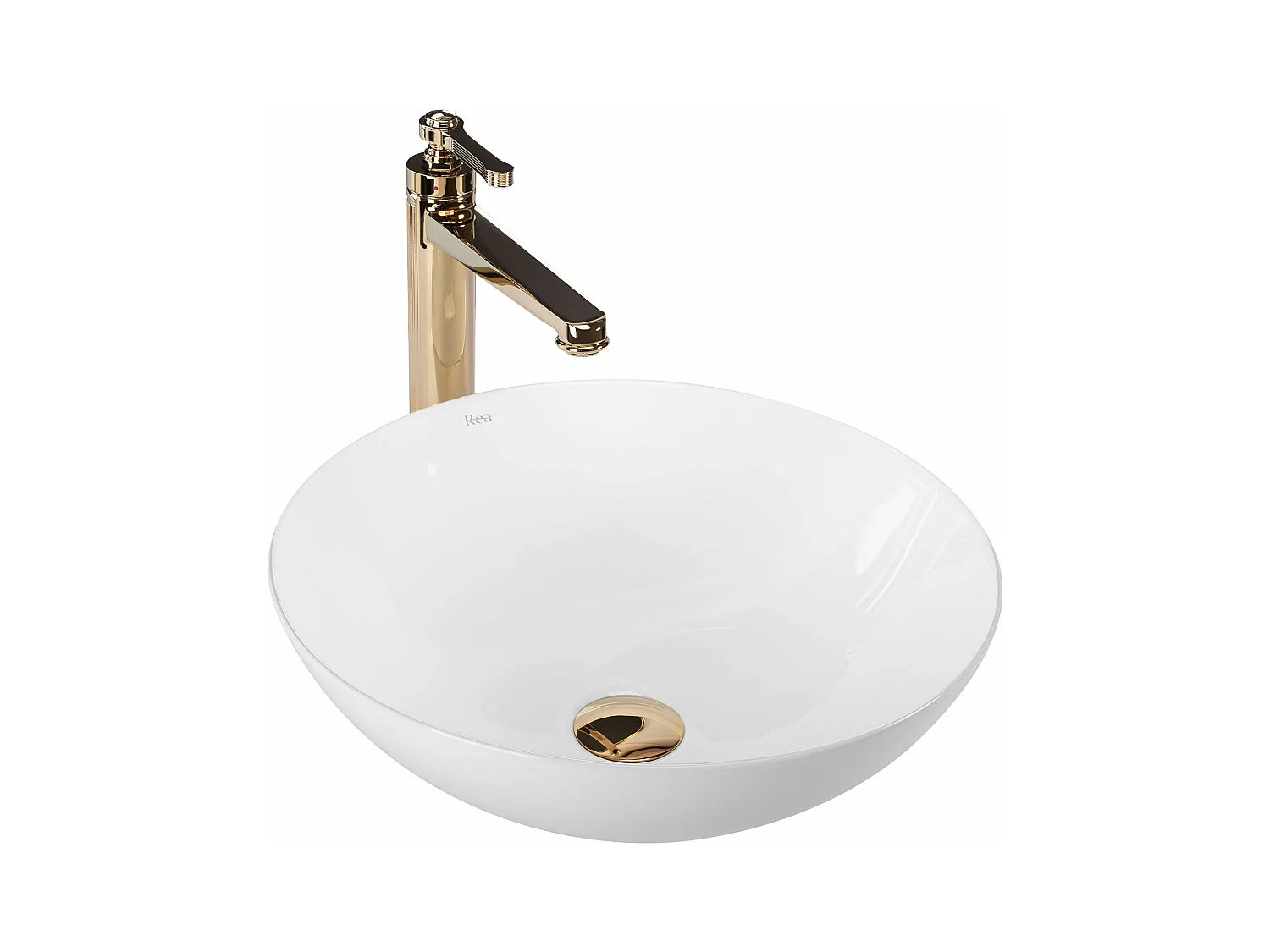 Lavabo Da Appoggio Rea Erica White