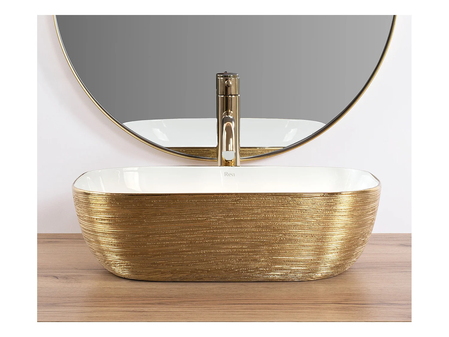 Vasque À Poser Rea Belinda White Gold