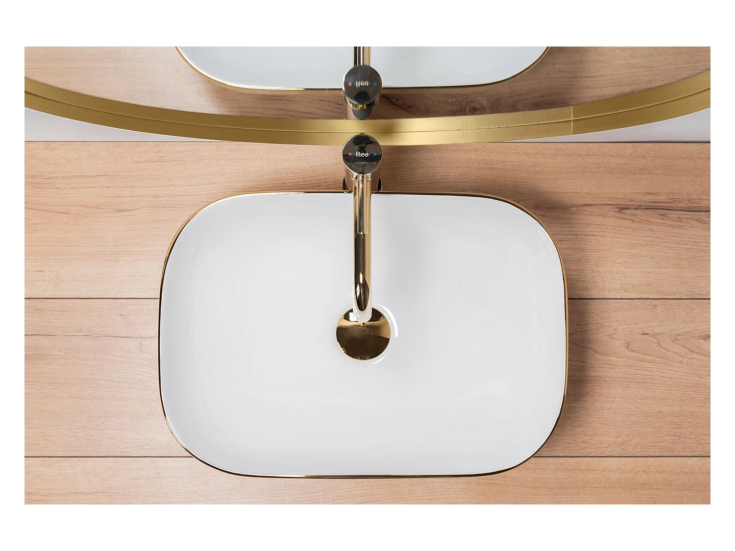 Vasque À Poser Rea Belinda White Gold