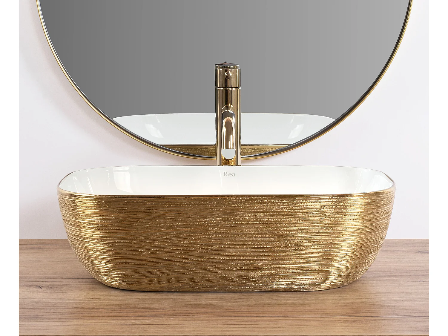 Vasque À Poser Rea Belinda White Gold