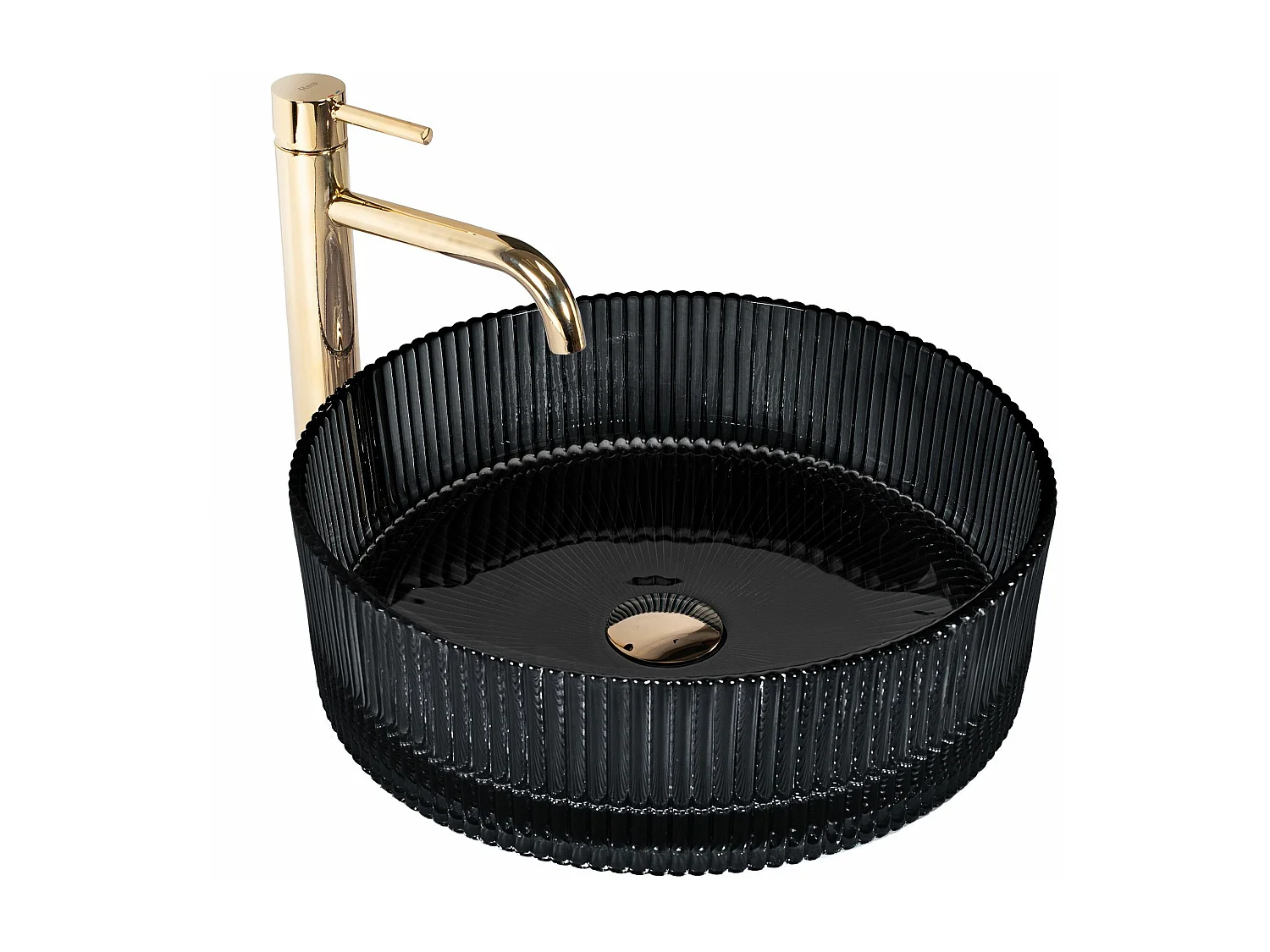 Lavabo Da Appoggio Rea Ingrid Black