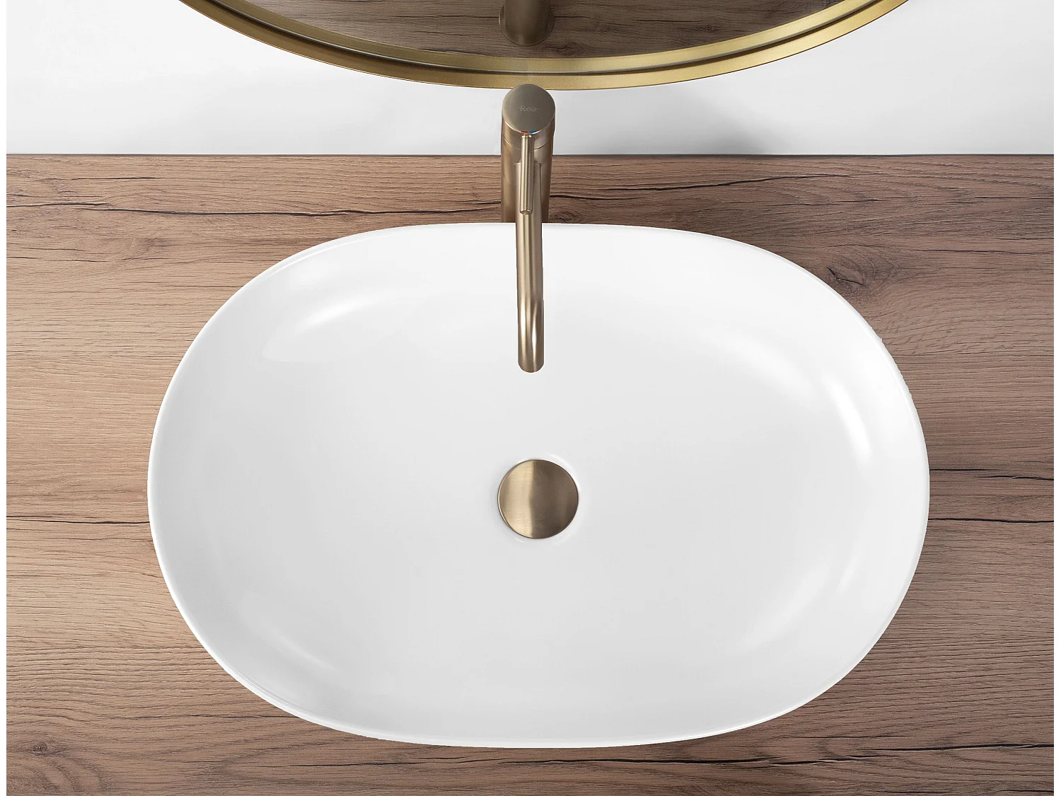 Aufsatzwaschbecken Rea Cleo 61 White