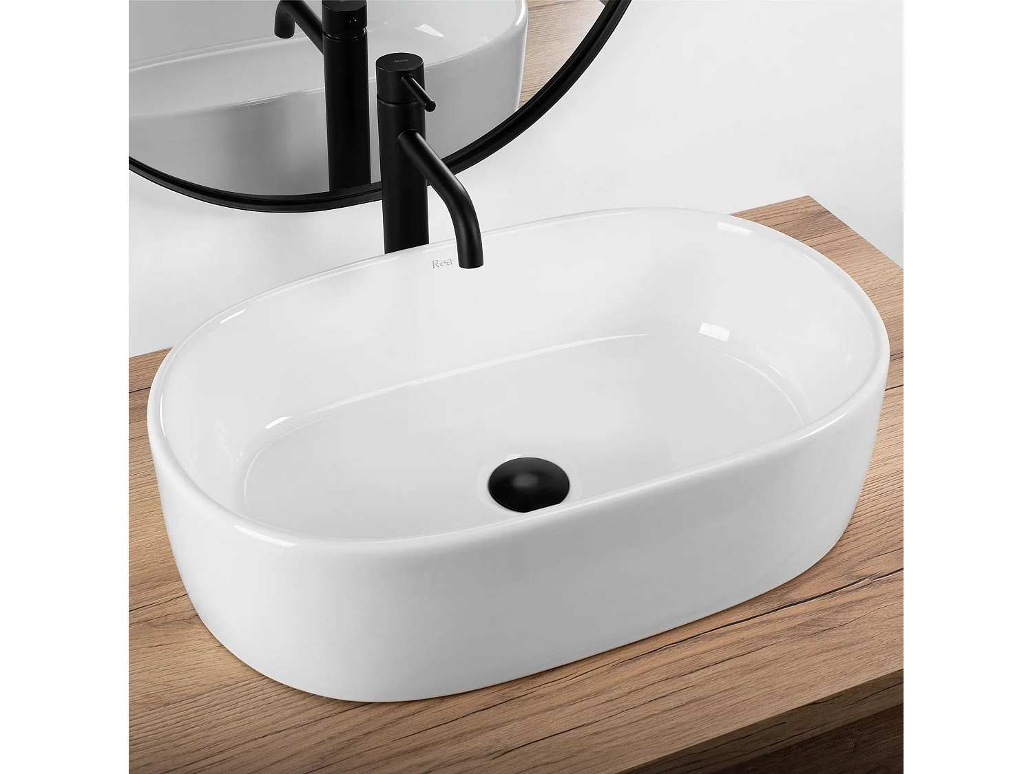 Lavabo Sobre Encimera Rea Alma White