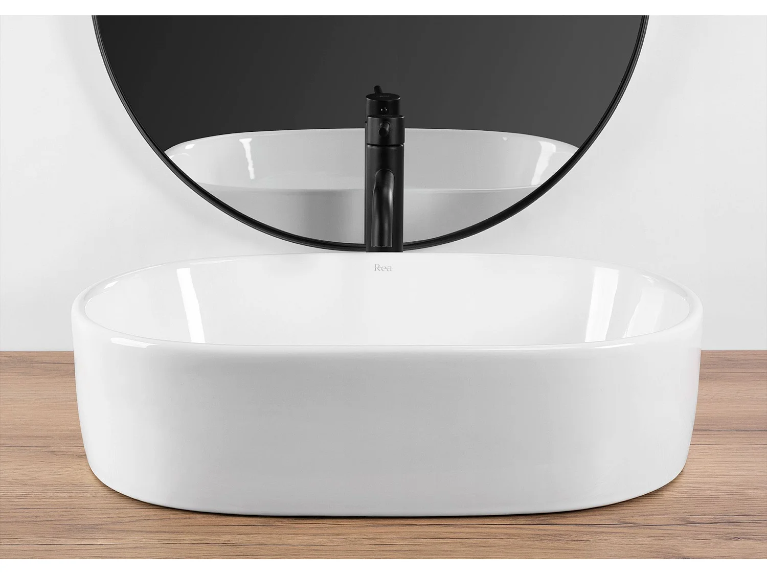 Vasque À Poser Rea Alma White